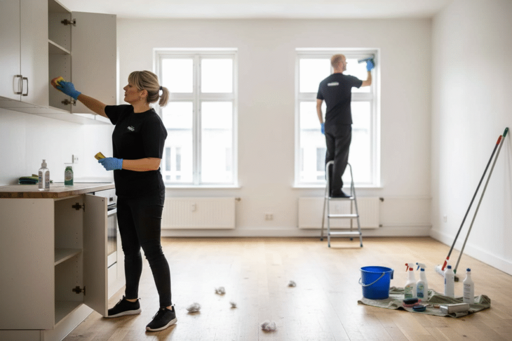 Efter der er har været flytterengøring