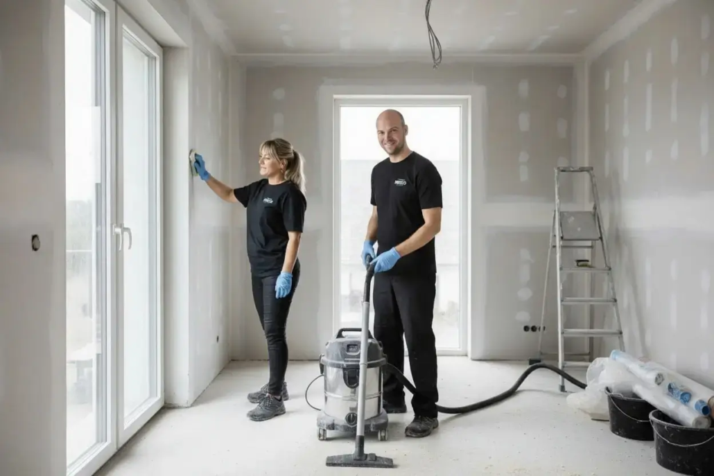 Byggepladsrengøring i København med i renovering
